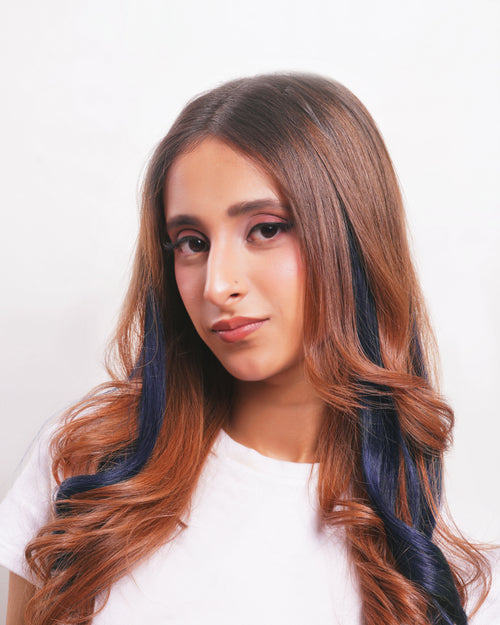Blue Clip-In Streak