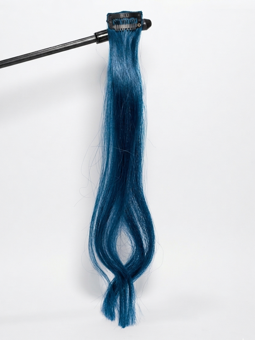 Blue Clip-In Streak